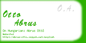otto abrus business card