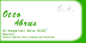 otto abrus business card